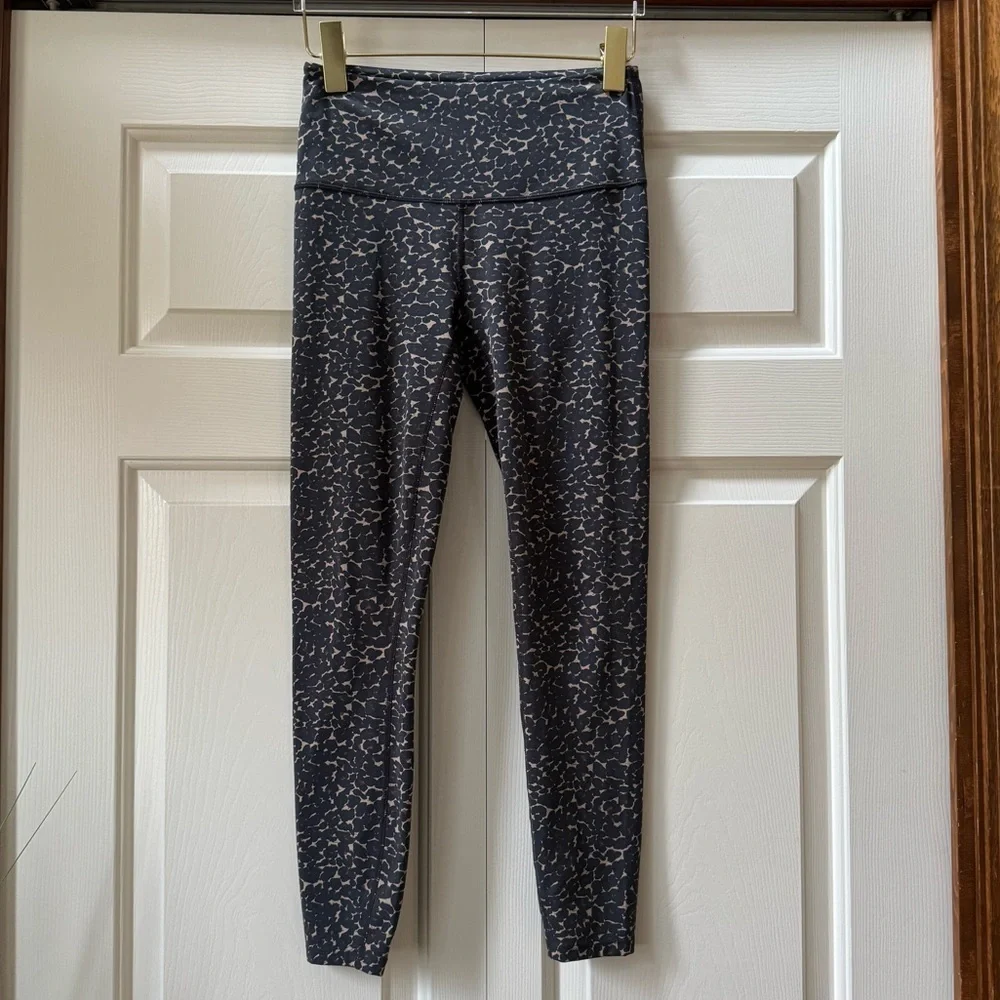 Varley Luna Yoga Leggings Tortoise Leopard size Small